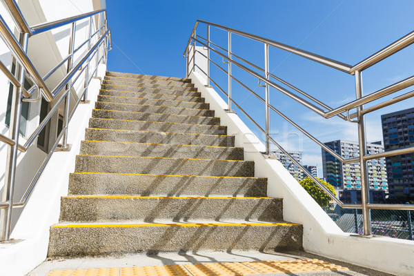 Cementu schody piętrze architektury konkretnych kroki Zdjęcia stock © leungchopan