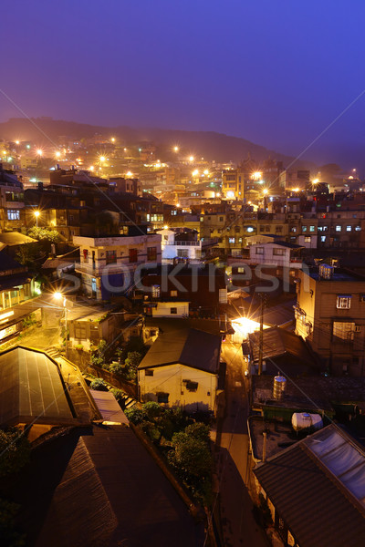 jiu fen village at night, in Taiwan Stock photo © leungchopan