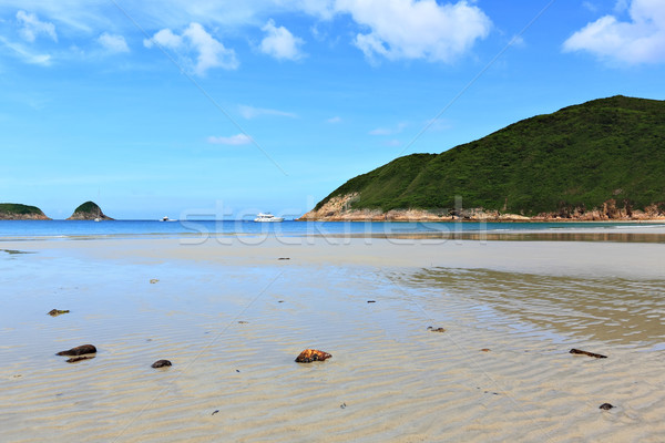 Sai Wan beach in Hong Kong Stock photo © leungchopan