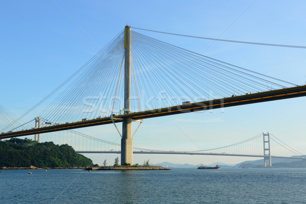 Ting Kau Bridge in Hong Kong Stock photo © leungchopan