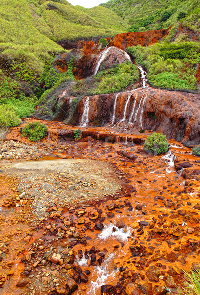 Golden Waterfall Stock photo © leungchopan