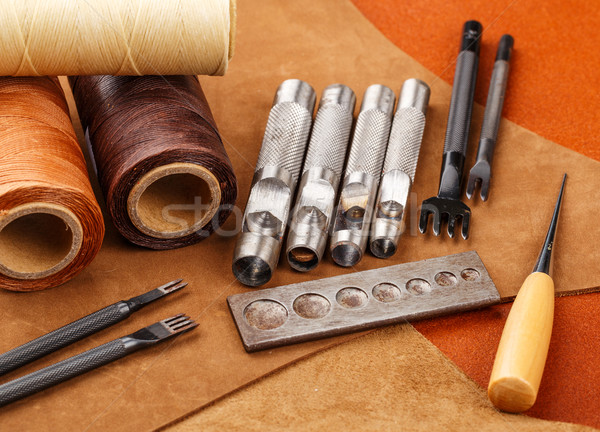 Craft tool for handmade leather Stock photo © leungchopan
