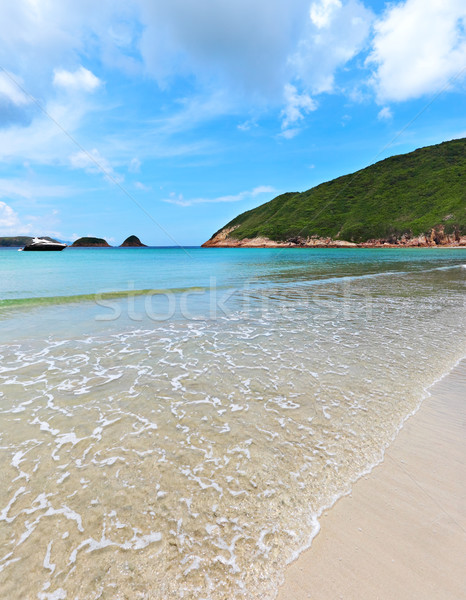 Sai Wan beach in Hong Kong Stock photo © leungchopan