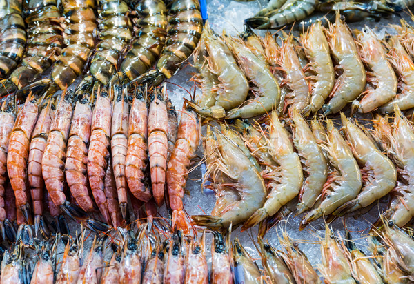 Fresh assorted prawn  Stock photo © leungchopan