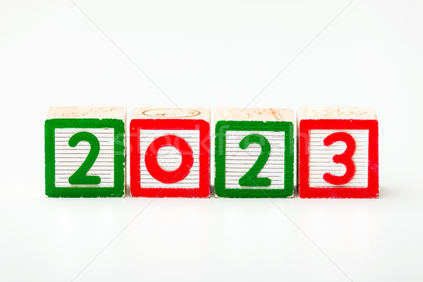 Wooden block for year 2023 Stock photo © leungchopan