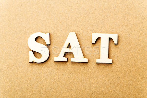 Wooden text for Saturday Stock photo © leungchopan