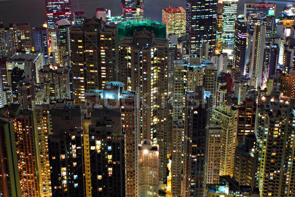 building at night Stock photo © leungchopan