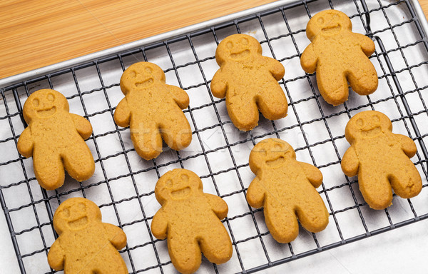 Stock photo: Baked gingerbread cookies