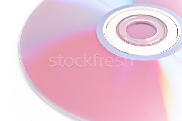 Foto stock: Cd · branco · arco-íris · vídeo · informação · dados