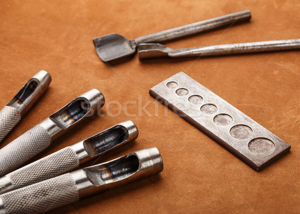 Leather craft tool Stock photo © leungchopan