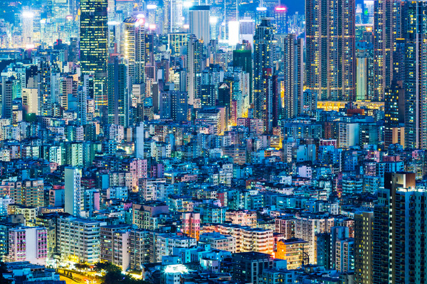 Cityscape in Hong Kong Stock photo © leungchopan