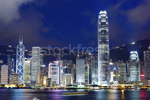 Hong Kong at night Stock photo © leungchopan