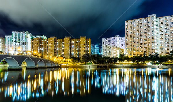 Publicznych obudowa Hongkong miasta domu ptaków Zdjęcia stock © leungchopan