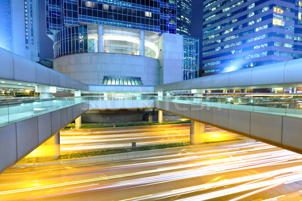 如 城市夜景 業務 道路 城市 抽象 商業照片 © leungchopan