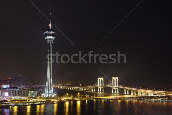 Macau city at night Stock photo © leungchopan