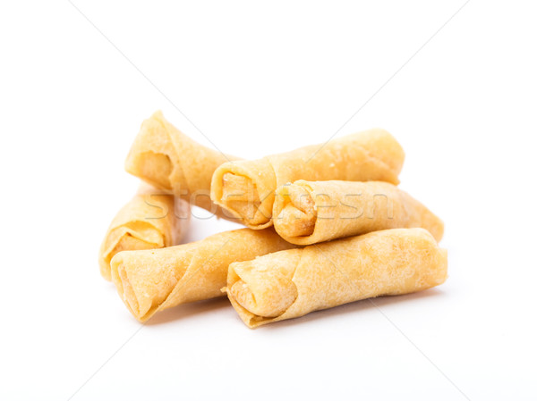 Small spring roll isolated Stock photo © leungchopan