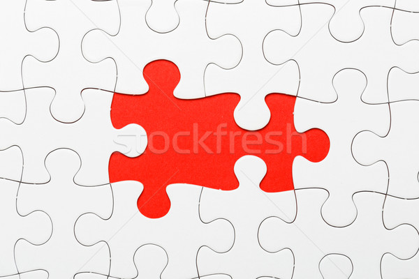 Hiányos puzzle hiányzó darab család hálózat Stock fotó © leungchopan