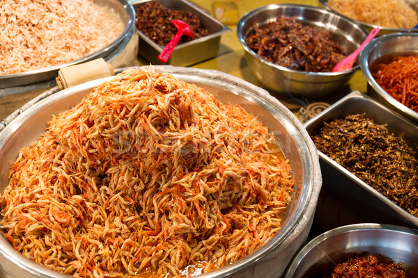 Korean appetiser in food market Stock photo © leungchopan