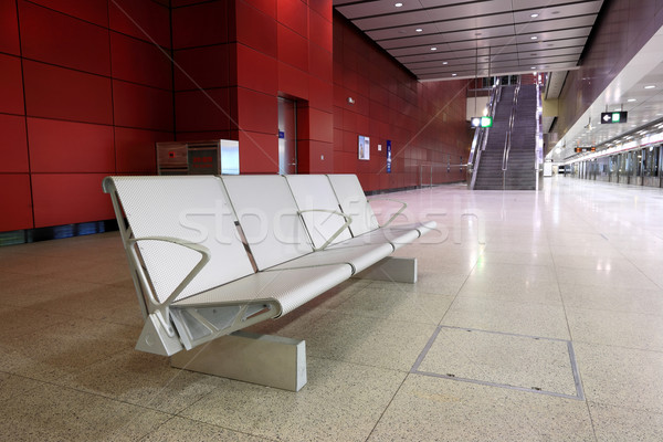 seat in train station Stock photo © leungchopan