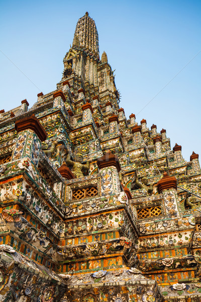 The Temple of Dawn Wat Arun in Thailand Stock photo © leungchopan