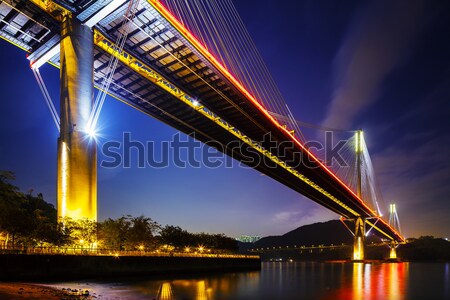 Ting Kau suspension bridge in Hong Kong Stock photo © leungchopan