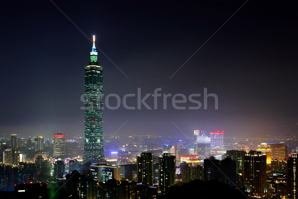 taipei city night scene Stock photo © leungchopan