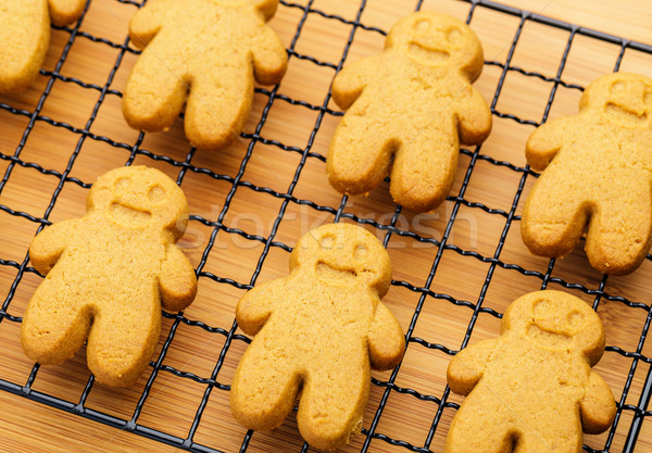 Gingerbread cookies close up Stock photo © leungchopan