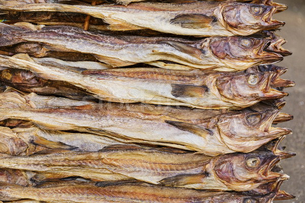 Pile of Dry salt fish Stock photo © leungchopan
