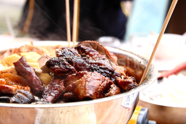 chinese traditional food, Poon Choi Stock photo © leungchopan