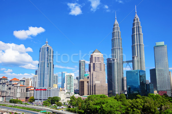 クアラルンプール スカイライン ビジネス 空 建物 風景 ストックフォト © leungchopan