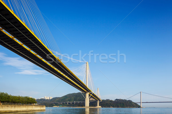 吊橋 業務 建設 施工 景觀 橋 商業照片 © leungchopan