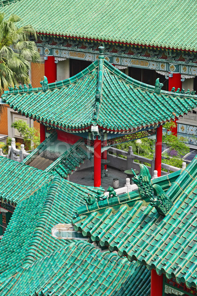 китайский храма крыши дома текстуры домой Сток-фото © leungchopan