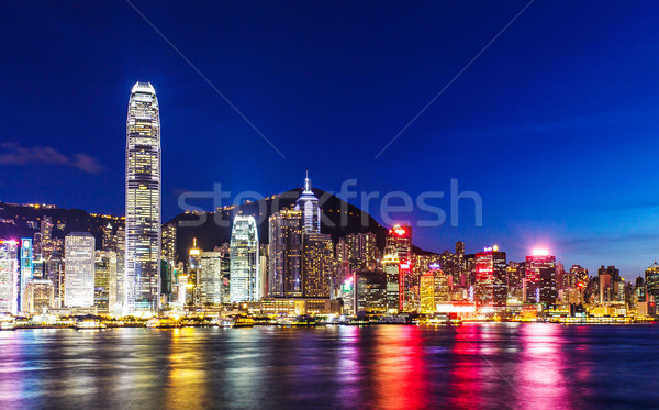 Hong Kong at night Stock photo © leungchopan