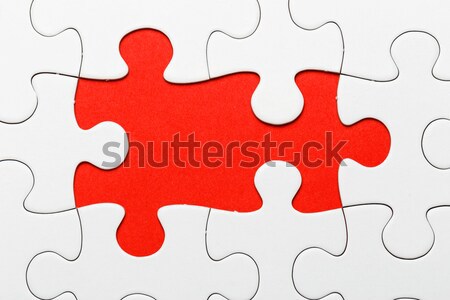 Incomplete puzzle with missing piece Stock photo © leungchopan