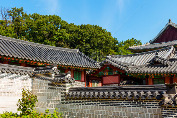 Exterior of korean building Stock photo © leungchopan