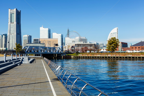 Yokohama skyline in Japan Stock photo © leungchopan