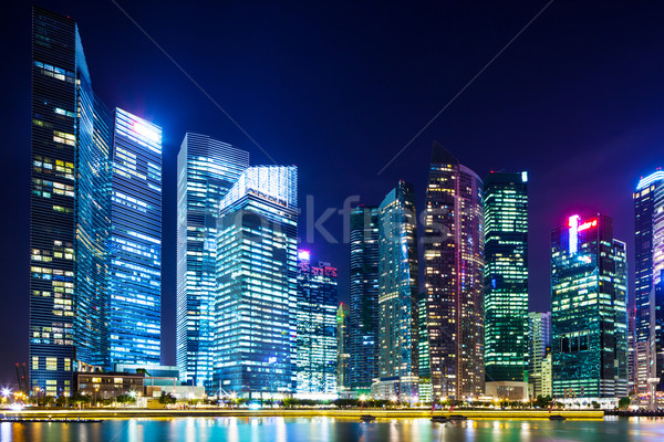 Financial district in Singapore Stock photo © leungchopan