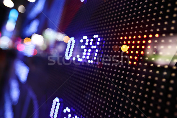 Display of Stock market quotes Stock photo © leungchopan