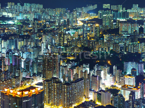 Stock photo: Hong Kong cityscape at night