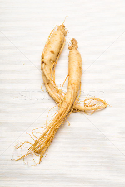 [[stock_photo]]: Fraîches · ginseng · texture · alimentaire · blanche · Asie