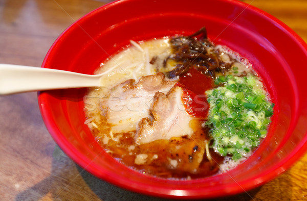 Stock fotó: Japán · ramen · tészta · hús · kínai · kanál