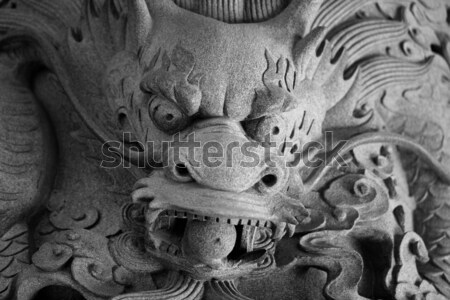 Сток-фото: Китайский · дракон · статуя · храма · путешествия · архитектура · власти