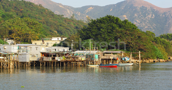 Tai O fishing village in Hong Kong Stock photo © leungchopan