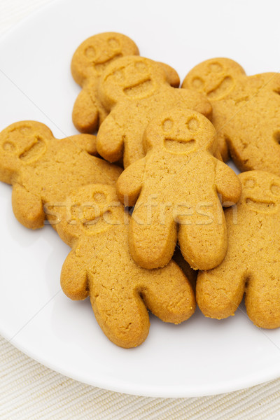Gingerbread cookies on plate Stock photo © leungchopan