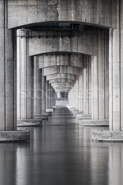 Under the highway and the sea Stock photo © leungchopan