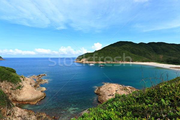 Sai Wan beach in Hong Kong Stock photo © leungchopan