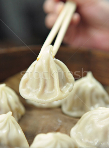 Çin Çin böreği takım et Asya beyaz Stok fotoğraf © leungchopan