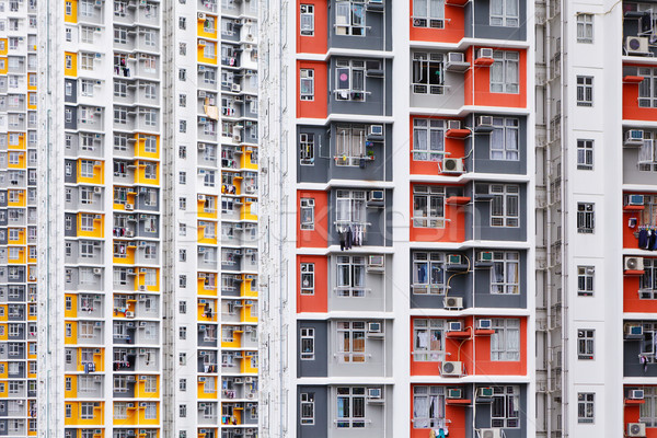 Mehrfamilienhaus home chinesisch Wohnung Hongkong Wohn- Stock foto © leungchopan