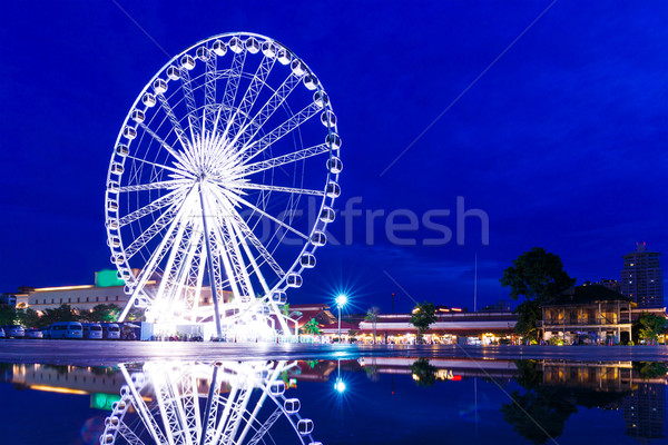Ferris wheel in Bangkok at night Stock photo © leungchopan