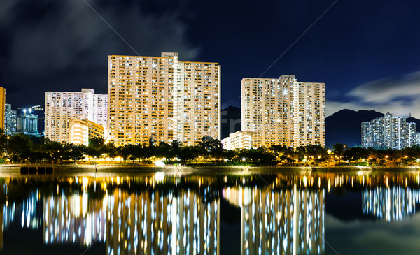 Public housing building in Hong Kong Stock photo © leungchopan